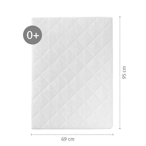 Matelas Pour Parc Bébé Rectangulaire Déhoussable Épaisseur 4 Cm 75x100 cm