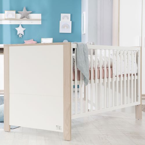 Ensemble De Chambre Olaf - Lit Bébé + Commode À Langer + Armoire 3 Portes