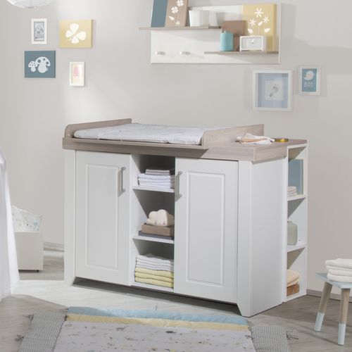 Ensemble De Chambre Felicia - Lit Bébé + Commode À Langer + Armoire 3 Portes