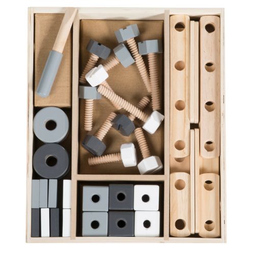 Ancien jeu de construction en bois Architecture Moderne