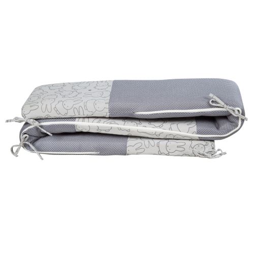 Tour De Lit Bébé Safe Asleep® - Air Plus Miffy® - Gris 