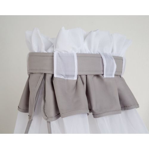 Ciel De Lit Transparent Pour Bébé Et Enfant - 160 X 250 Cm - Gris Clair