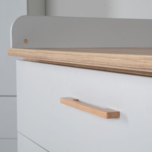 Ensemble De Chambre Caro - Lit Bébé + Commode Á Langer + Armoire 3 Portes