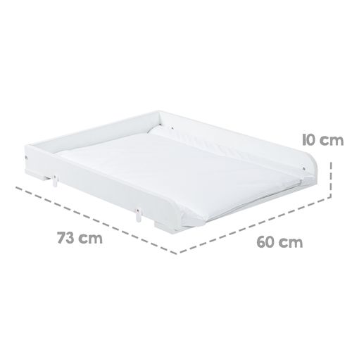 Plan à Langer + Matelas Blanc - Plateau Pour Machines à Laver