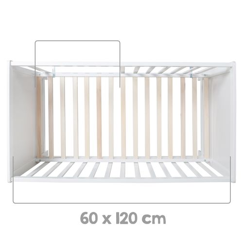 Lit D'appoint En Bois Blanc 60x120