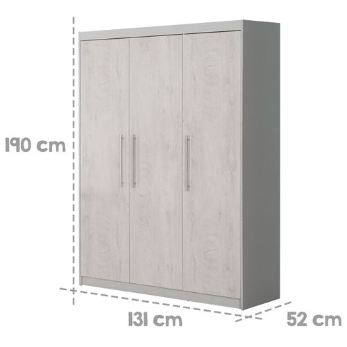 Armoire Bébé En Bois Clair 3 Portes Maren 2
