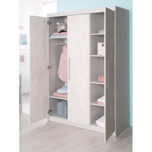Armoire Bébé En Bois Clair 3 Portes Maren 2