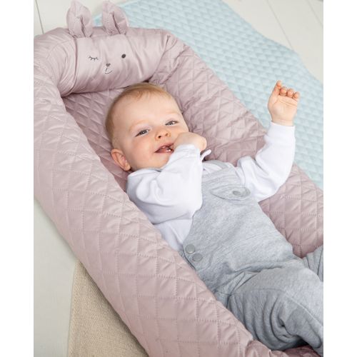 Nid D'ange Roba Style - Nid Douillet Avec Visage De Lapin - Rose