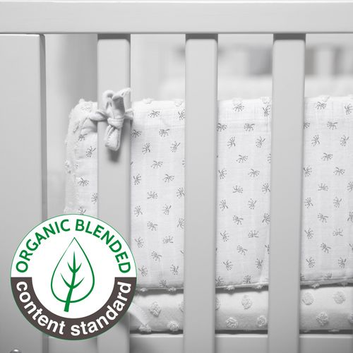 Tour De Lit Bébé Lil Planet - Coton Bio - Gris