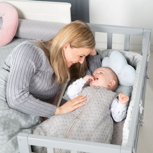 Tour De Lit Bébé Lil Planet - Coton Bio - Gris