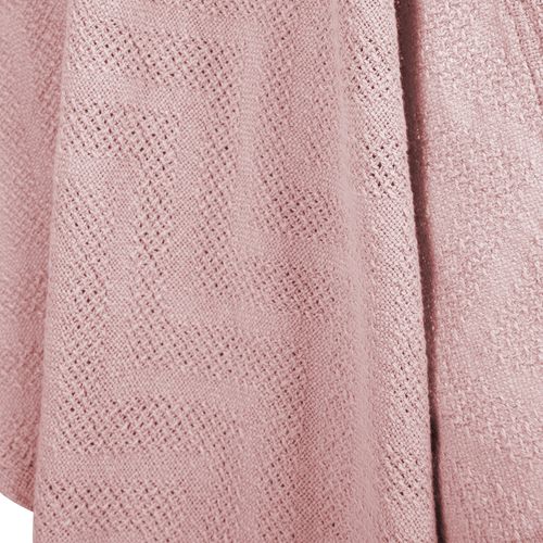 Couverture De Bébé Bio Lil Planet Tricoté – 80 X 80 Cm – Rose