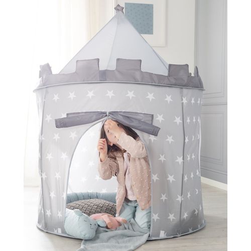 Tente Pop Up Château Fort Gris Pour Enfant - Sterneburg