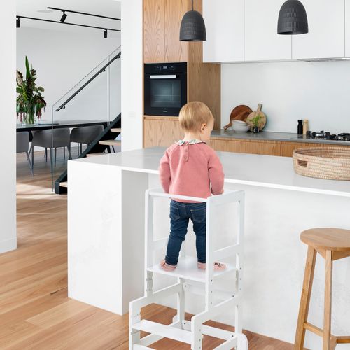 Tour D'apprentissage Montessori Bois - Réglable Hauteur 110lbs Capacité