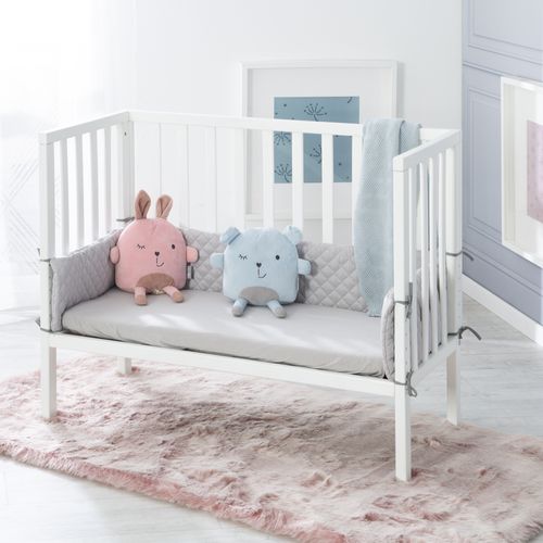 Lit Cododo Roba Style 2en1 + Matelas + Tour + Barrière - Blanc