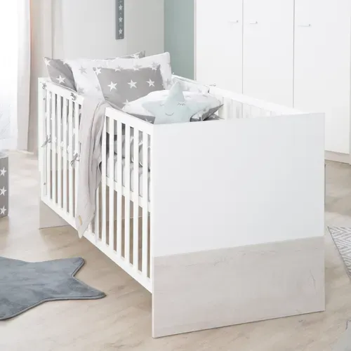 Lit Bébé évolutif Julia - 70x140 - Convertible - Réglable En Hauteur