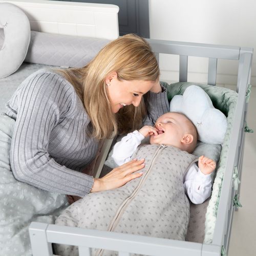 Tour De Lit Bébé Lil Planet - Coton Bio - Vert Givré