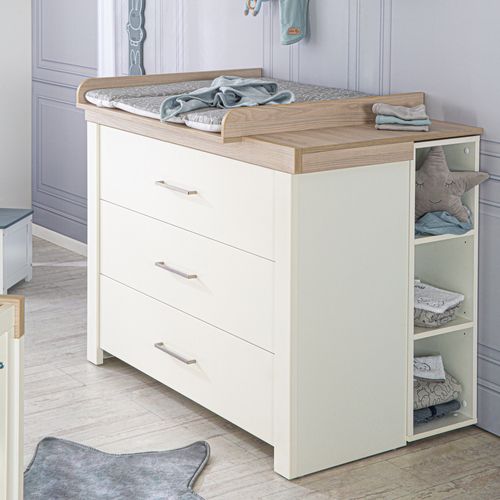 Ensemble De Meuble Lucy - Lit Bébé + Commode À Langer + Armoire 3 Portes