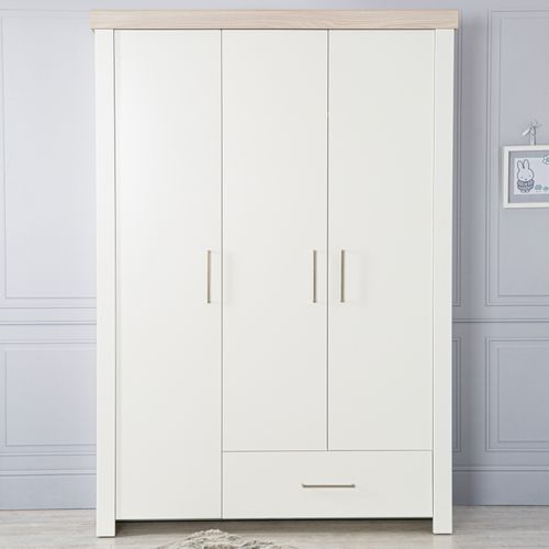 Ensemble De Meuble Lucy - Lit Bébé + Commode À Langer + Armoire 3 Portes