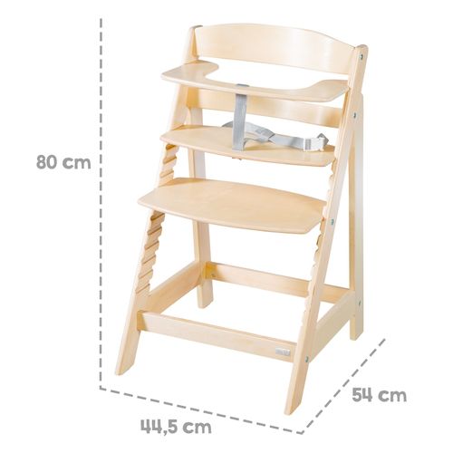 Chaise Haute Évolutive Supportant Jusqu'à 70 Kg - Naturel - Sit Up Flex