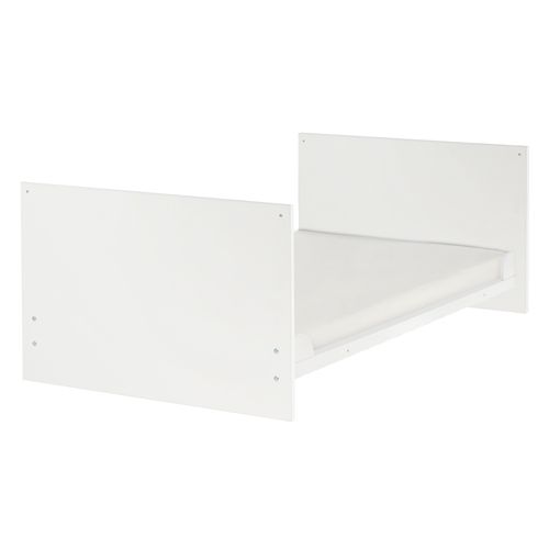 Lit Bébé Évolutif Anton - 70 X 140 Cm - Hauteur Réglable - Bois Blanc
