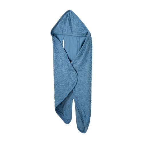 Couverture Enveloppante Avec Fentes - Bleu Indigo - Seashells