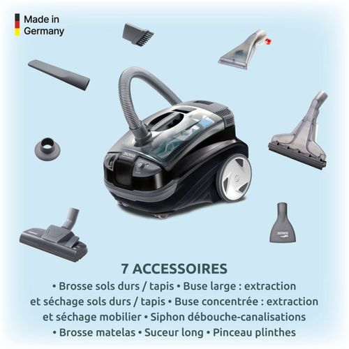 Aspirateur Extracteur 2 En 1 Injection Extraction Tapis Et Tissus 1700 W 83 dB