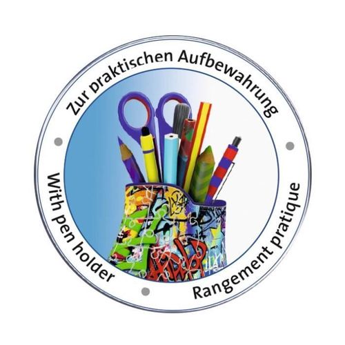Ravensburger Puzzle 3D Sneaker Graffiti Style – Vaso Portapenne Creativo Per Ragazzi - 5