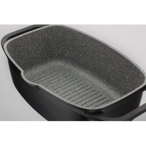 Cocotte 6 L Gourmet Granit - Induction, Couvercle Aroma, Revêtement Sans Pfas