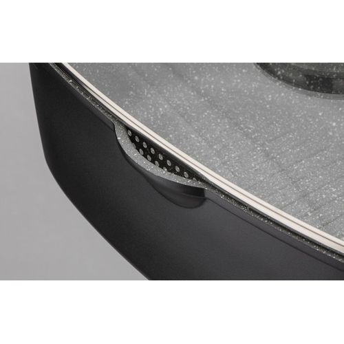 Cocotte 6 L Gourmet Granit - Induction, Couvercle Aroma, Revêtement Sans Pfas
