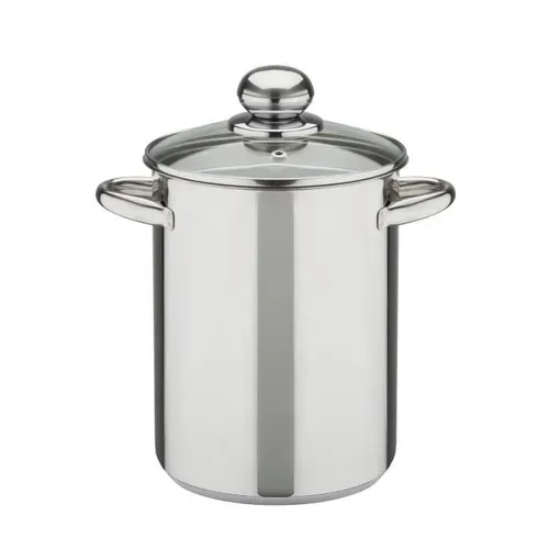 Marmite A Spaghettis Et Asperges En Acier Inoxydable 18/10 A Induction - 4,2 L