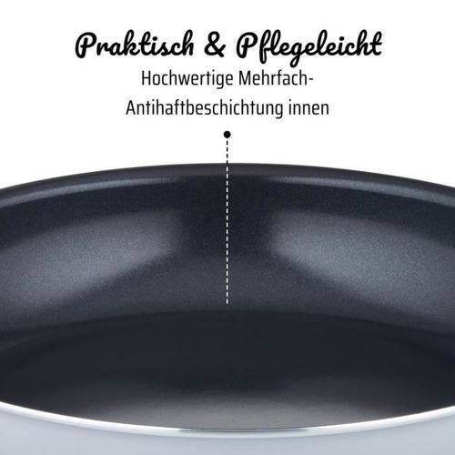 Poêle Professionnelle 32 Cm - Aluminium Forgé, Induction, Antiadhésif