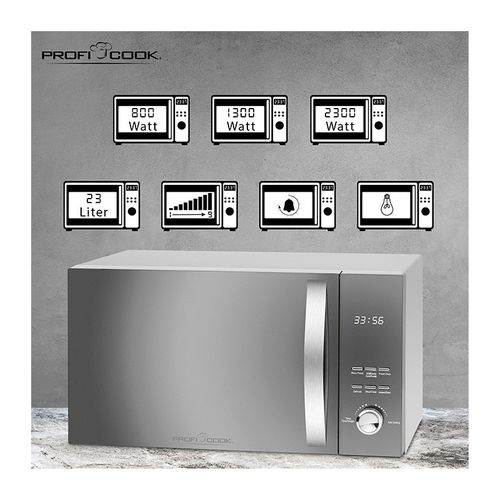 Micro-ondes Avec Gril Et Convection 3en1 23l 2300w  PC-mwg 1176h Silver