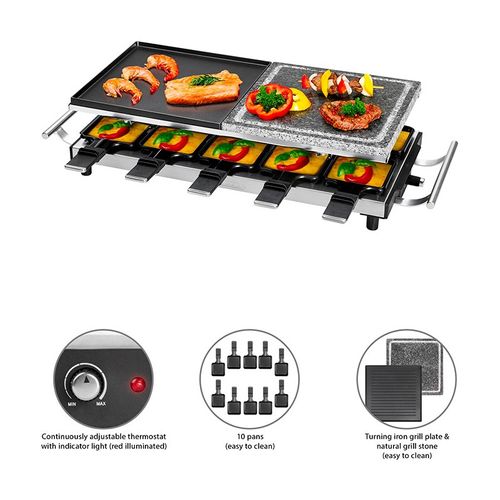 Raclette-gril 2 En 1  PC-rg 1144