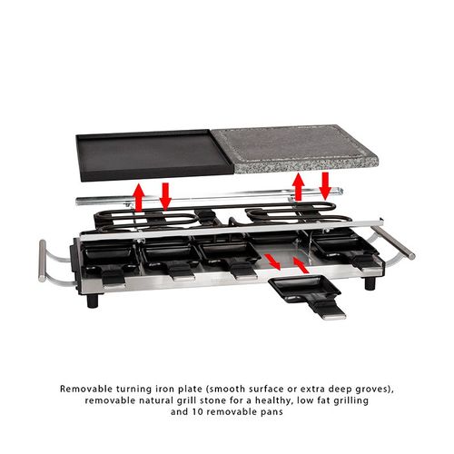 Raclette-gril 2 En 1  PC-rg 1144