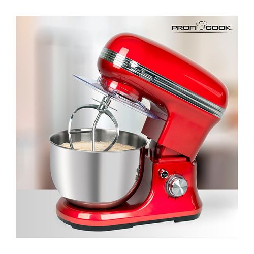 Robot Pétrin Multifonction 1200w Vintage  PC-km 1197 Rouge