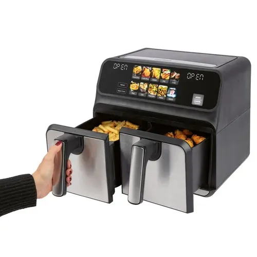 Friteuse à Air Chaud Air Fryer 8l Double Compartiment PC-fr1287h