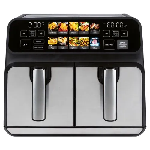 Friteuse à Air Chaud Air Fryer 8l Double Compartiment PC-fr1287h
