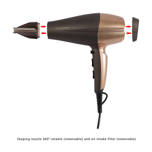 Sèche-cheveux 2200w PC-ht 3010 Marron