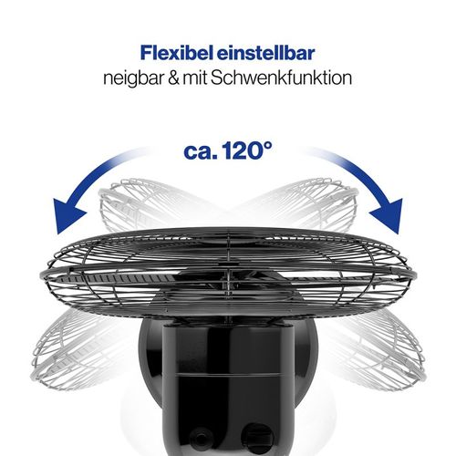 Ventilateur De Table Design Noir 30 Cm PC-vl3063m-noir