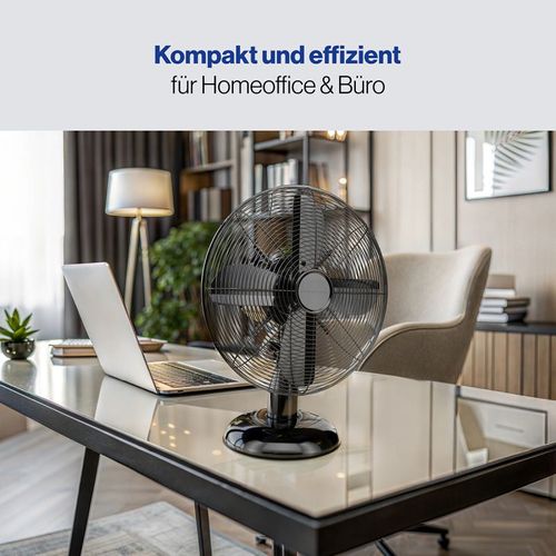 Ventilateur De Table Design Noir 30 Cm PC-vl3063m-noir