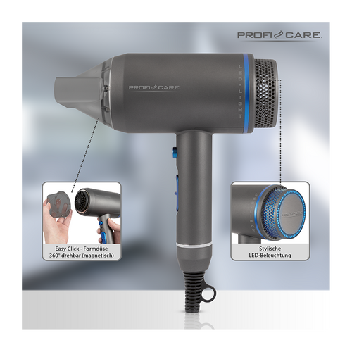 Séche-cheveux 1800w  PC-ht 3082 Bleu/anthracite