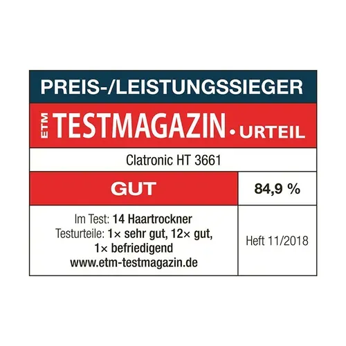 Séche-cheveux 2200w  Ht 3661 Noir/cuivre