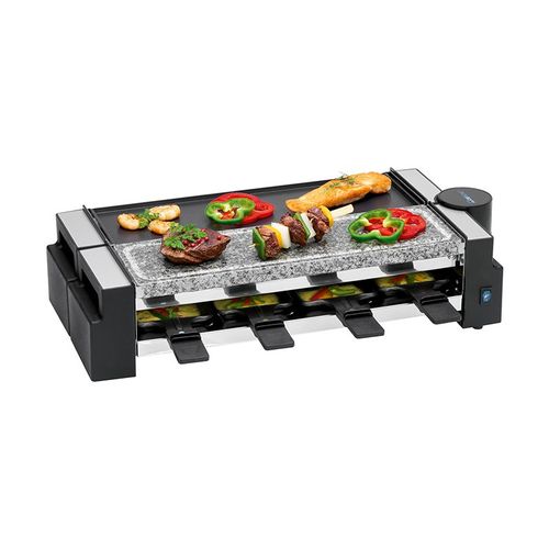 Raclette Gril Avec Pierre Chaude 8 Personnes  Rg 3678 Noir