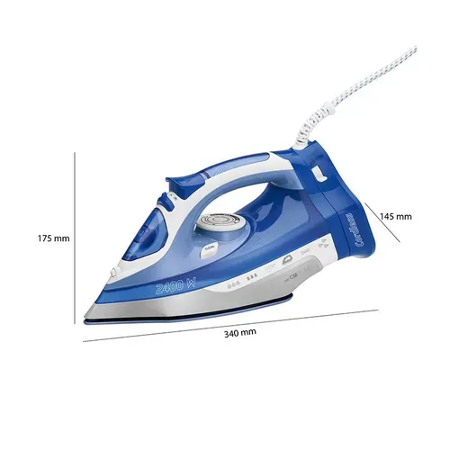 Fer à Repasser Semelle Céramique Avec Ou Sans Fil 2400w dB 3706 Bleu