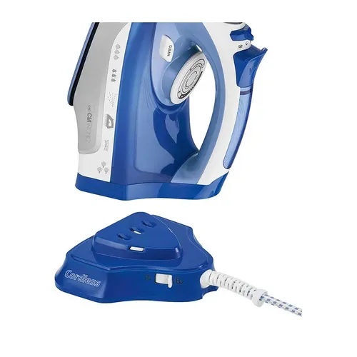 Fer à Repasser Semelle Céramique Avec Ou Sans Fil 2400w dB 3706 Bleu