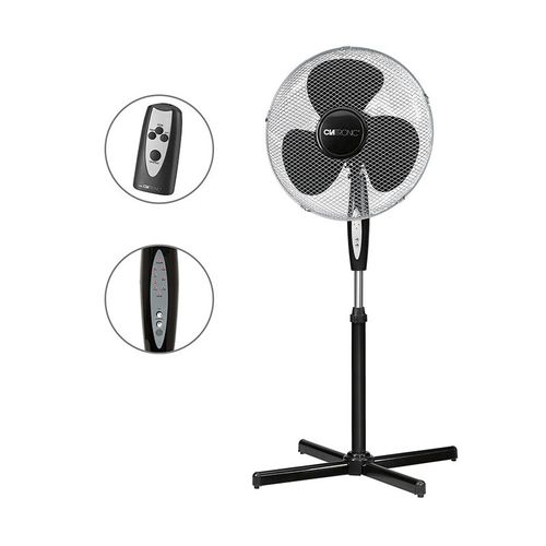 Ventilateur Sur Pied 40cm Avec Telecommande  Vl 3741s Noir