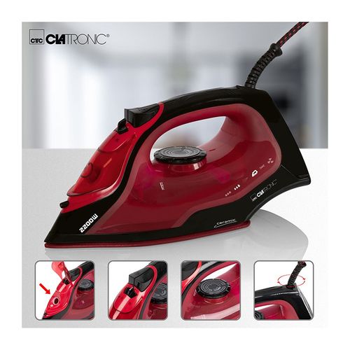 Fer à Repasser Vapeur Avec 7 Fonctions 2200w  dB 3752 Noir/rouge