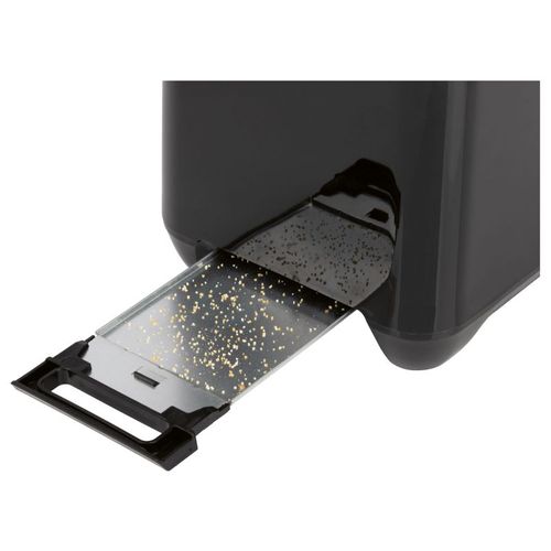 Grille Pain 2 Fentes Noir  Ta3801-noir