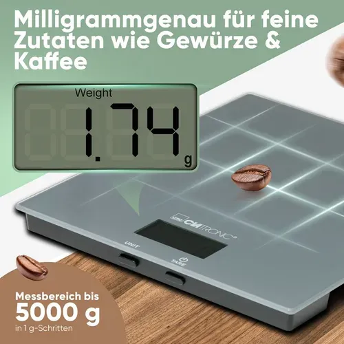 Balance De Cuisine En Verre Gris  Kw3820-gris