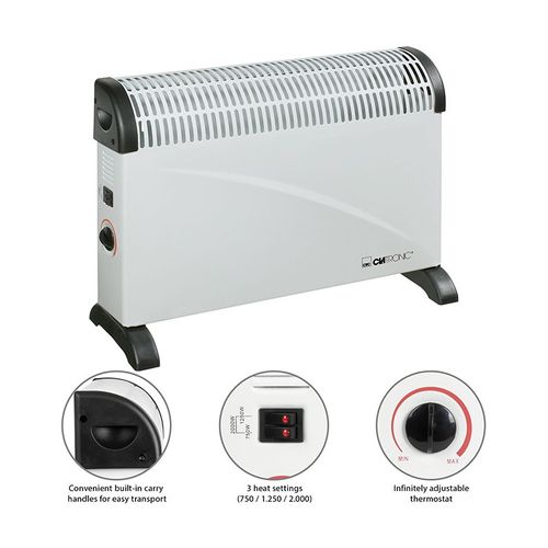 Convecteur électrique 2000 W  Kh 3077n Blanc